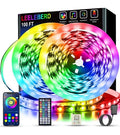 100Ft Led Strip Lights Rgb Music Sync Color Changing 100Ft, Multicolor Leeleberd
