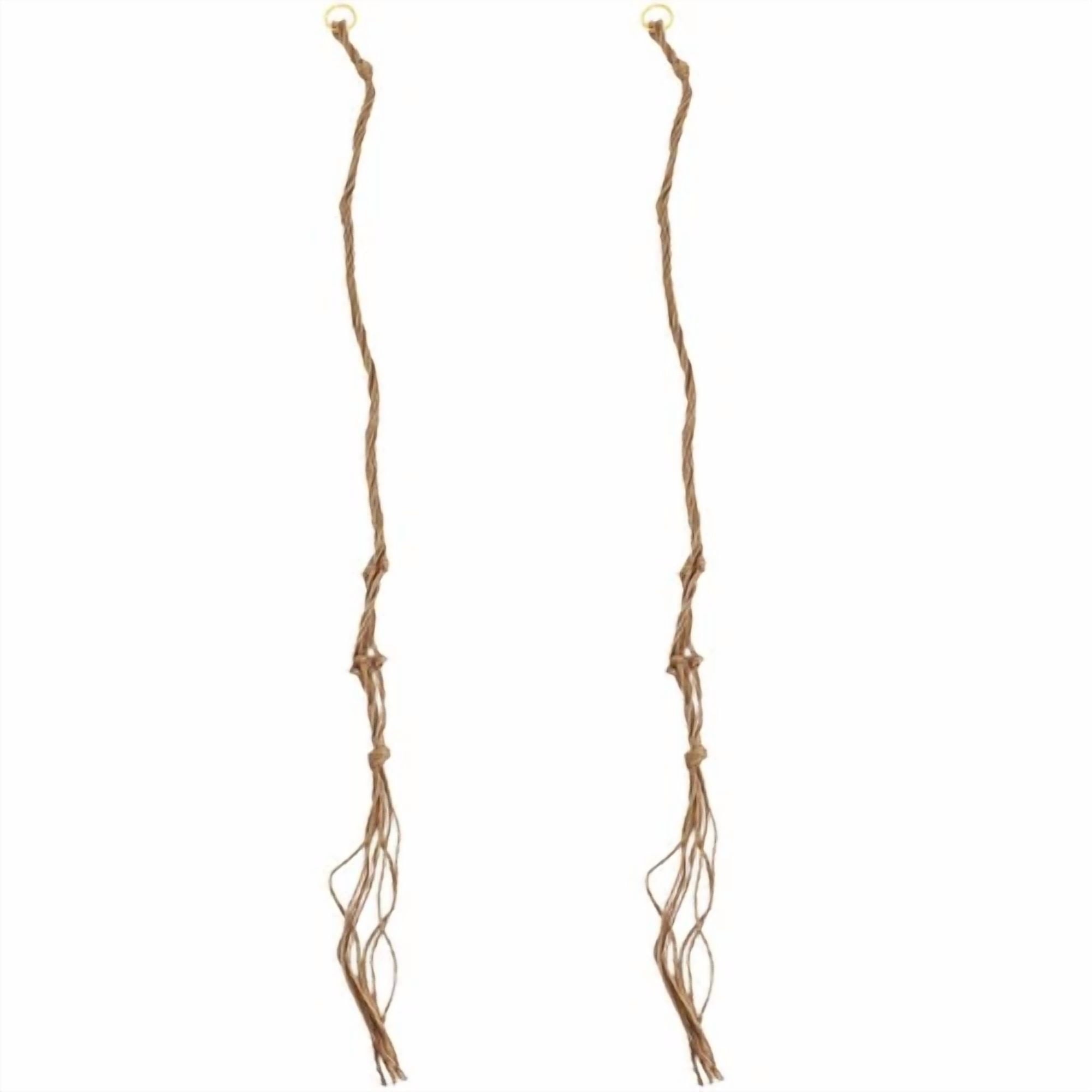 2 Pcs Hanging Basket Net Bag Wall Planter Nursery Jute Hangers Indoor/Outdoor