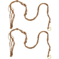 2 Pcs Plant Hanger Indoor Basket Hanging Net Bag Flower Pot Rope