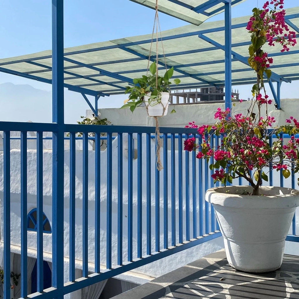 2 Pcs Hanging Basket Net Bag Decorative Pot Holders Jute Plant Hanger