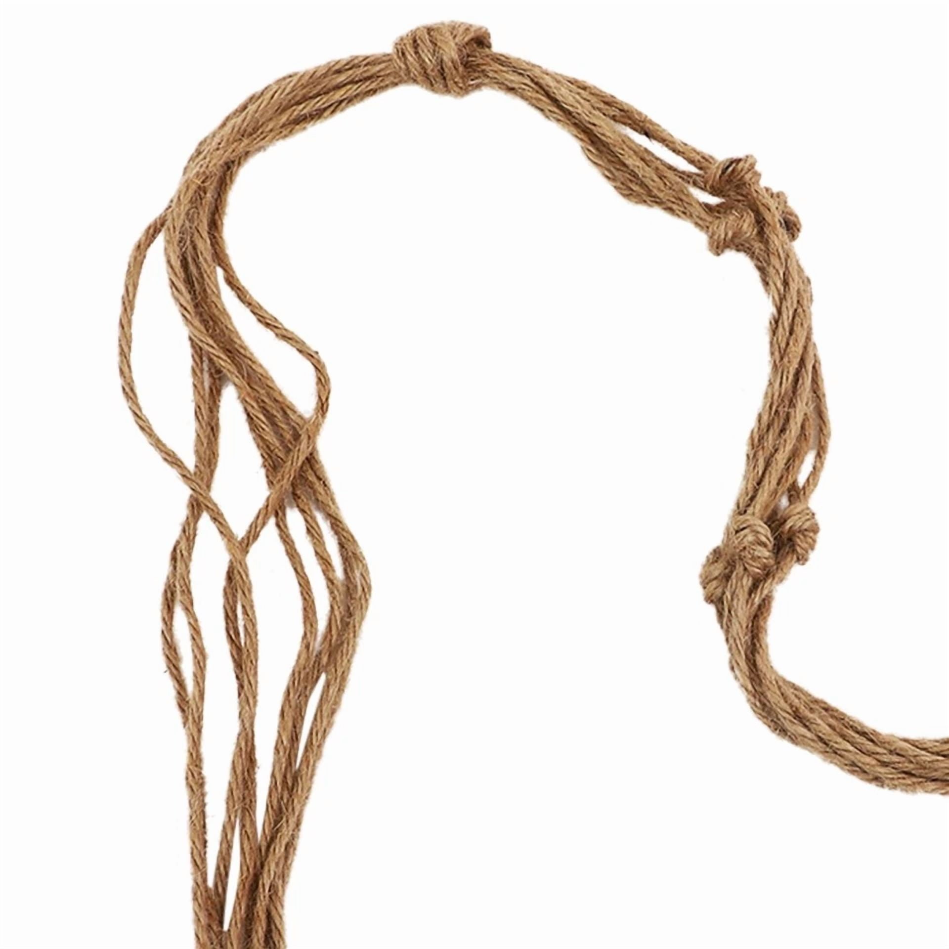 2 Pcs Hanging Basket Net Bag Flower Pots Holder Jute Plant Hanger