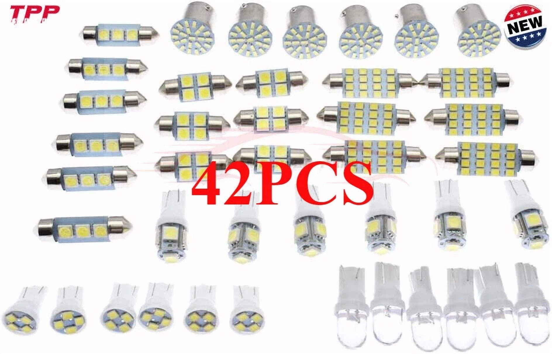 42× Pieces Dome Light Led Car Bulb Kit Set T10 31 Mm 36 Mm 41 Mm Led Light Bulbs