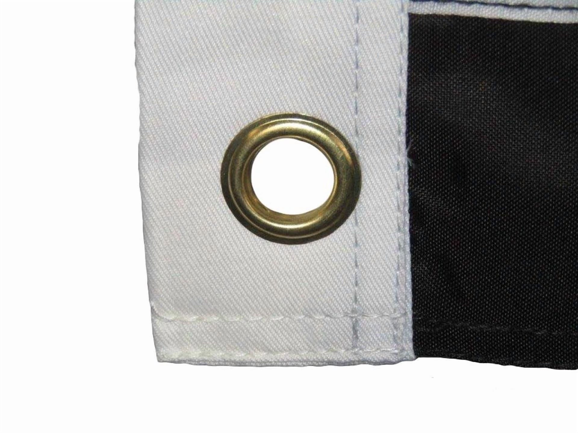 3X5 Embroidered Sewn American Usa Thin Grey Gray Line 220D Nylon Flag Grommets