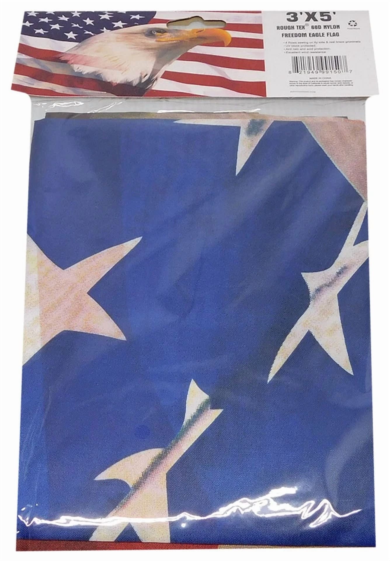 3X5 Usa American Freedom Eagle Premium 3'X5' 68D Woven Poly Nylon Flag Banner