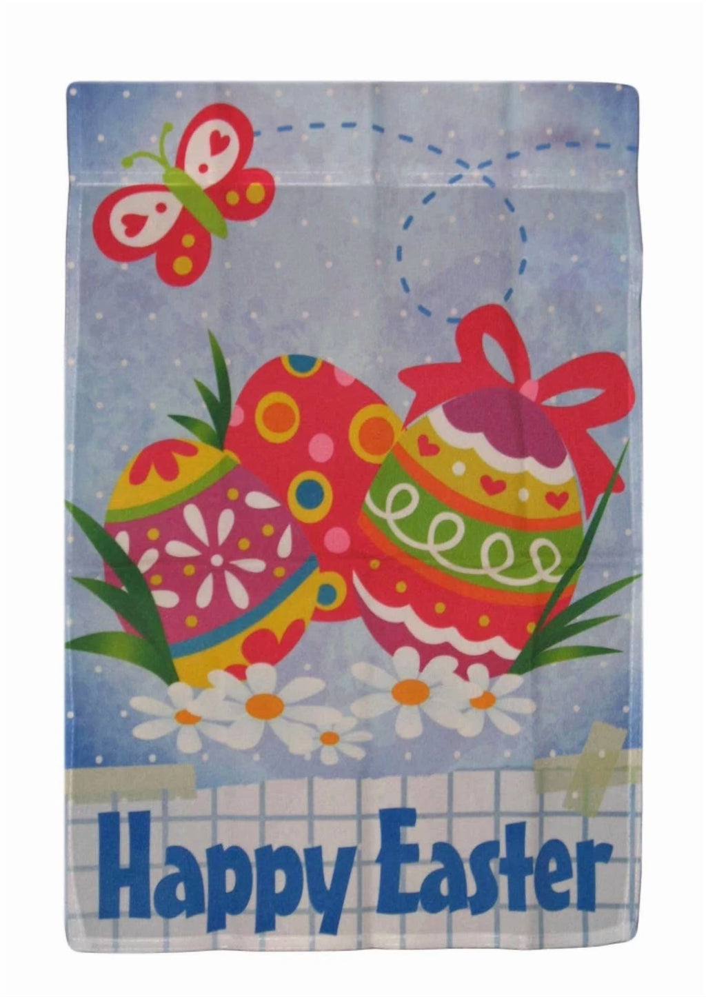 12X18 Happy Easter Eggs Banner Sleeved Garden 12"X18" Flag